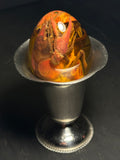 Crayfish in Egg Wet Specimen with Vintage Base