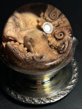 Red Octopus Wet Specimen with Vintage Base
