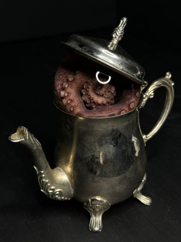 Tentacle Wet Specimen on Vintage Base