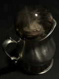 Chinchilla Pup Wet Specimen Globe with Vintage Base