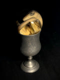 Dogfish Shark Fetus Wet Specimen on Vintage Base